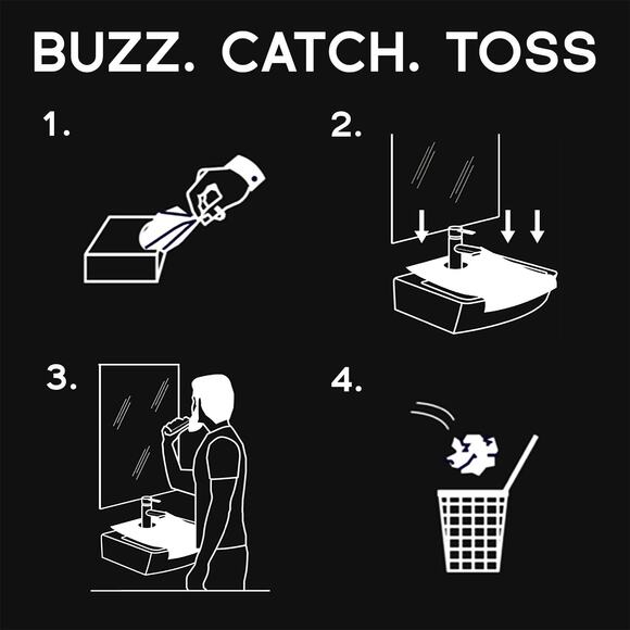 Beard Butler Beard Hair Catcher Disposable Sink Tissue Liners - Picture 5 of 8